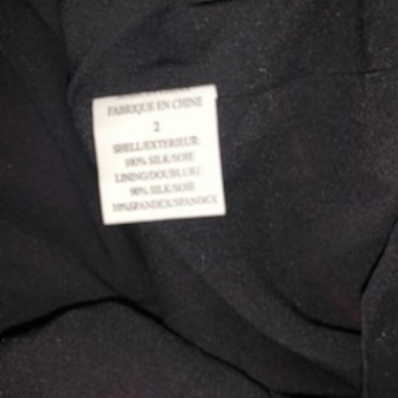 - 🐦 - Theory sz 2 100% Silk. Black, Purple and Pink Mixed Color Dress - Picture 6 of 9